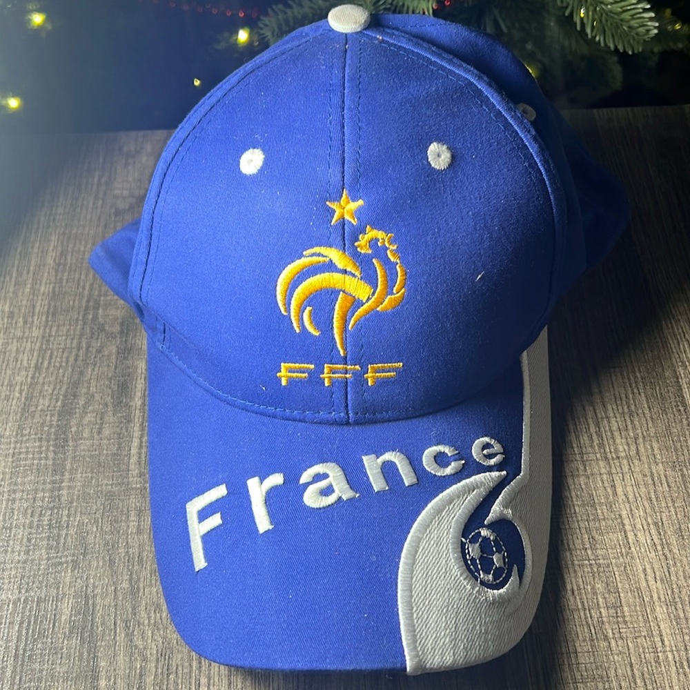 2022 France World Cup Team Adjustable 6Panel Hat Color Blue